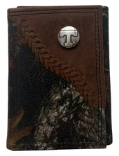Tennessee Volunteers Genuine Leather Trifold Wallet-Fence Row Camo by Enmon-New