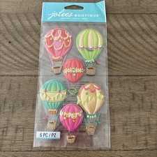 Hot Air Balloons, 3D scrapbook stickers - Jolee's Boutique 51038