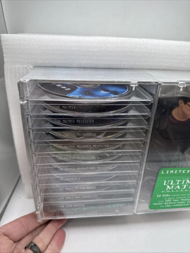 Ultimate Matrix Collection DVD Set Limited Edition 10-Disc Sci-Fi Box 2004 New - Image 4 of 4