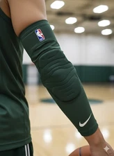 Nike Elite NBA Padded Arm Sleeve Green L/XL - 2XL/3XL Basketball  All Sports NWT