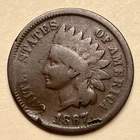 1867 Indian Head Penny. Nice Coin. Nice Date