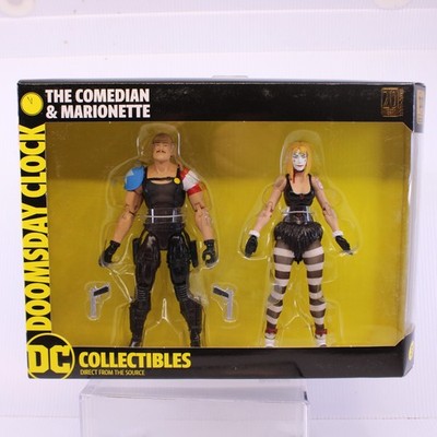 D2 DC Action Figure The Watchmen Doomsday Clock 2 Pack Comedian Marionette