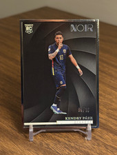 Kendry Paez 2024 2024-25 Panini Noir FIFA #2 Vertical Silver Frame /10 Rookie RC