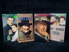 John Wayne VHS True Grit, Big Jake, The Quiet Man, Rooster Cogburn SEALED