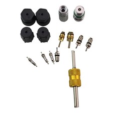 Cap  Valve AC R12 R134a Teflon Seal Refrigera Air Conditioning Valve Core Kit