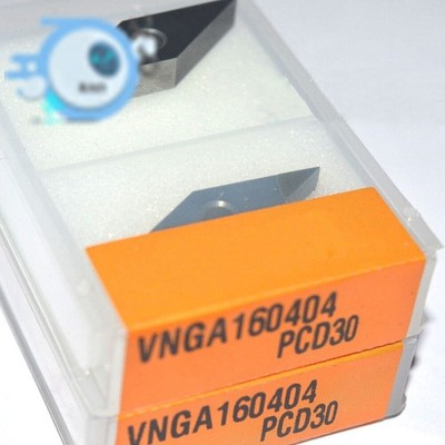 2pcs VNGA160404 PCD30 CNC Carbide Quality Turning Insert VNGA 331 For Aluminium
