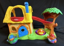 Vintage Playskool Weebles Storybook Imagination Adventure Cabin Cottage House