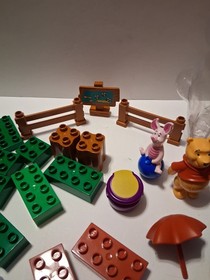 Winnie The Pooh Lego Duplo 2989 Pooh's Honey Pot Set Missing 3 Pieces