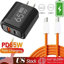 65W Super Fast Charging USB Type C Wall Charger For Samsung iPhone Android Phone