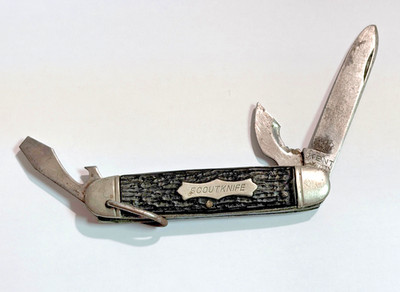 Vintage  KENT Scout Pocket Knife Can Bottle Opener
