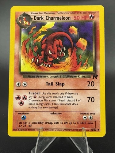 Dark Charmeleon - 32/82 - Team Rocket W Stamped Kraft Promo - NM/LP -Pokemon TCG