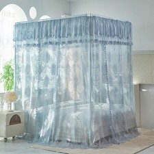 Mosquito Net Lace Netting Sleeping Bed Canopy  Tubes Romantic Dust Proof Set