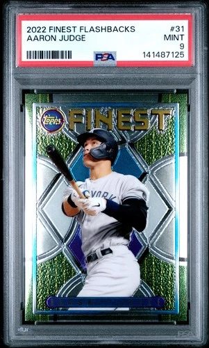 2022 Topps Finest Flashbacks #31 Aaron Judge PSA 9