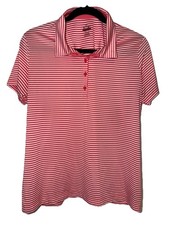 EP Pro Tour Tech Polyester Polo Golf Shirt Women Size XL Striped Performance