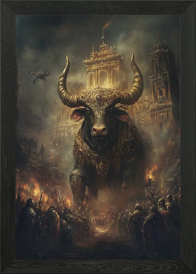 Das göttliche Biest der Eroberung gerahmtes Wandbild Poster Leinwanddruck Bild