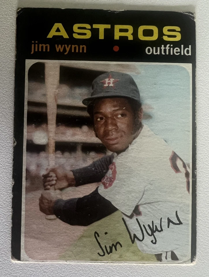 Lote de 25 cartas Topps Houston Astros 1971 (GD-EX estimado) 4 altas # Foto 3 de 4