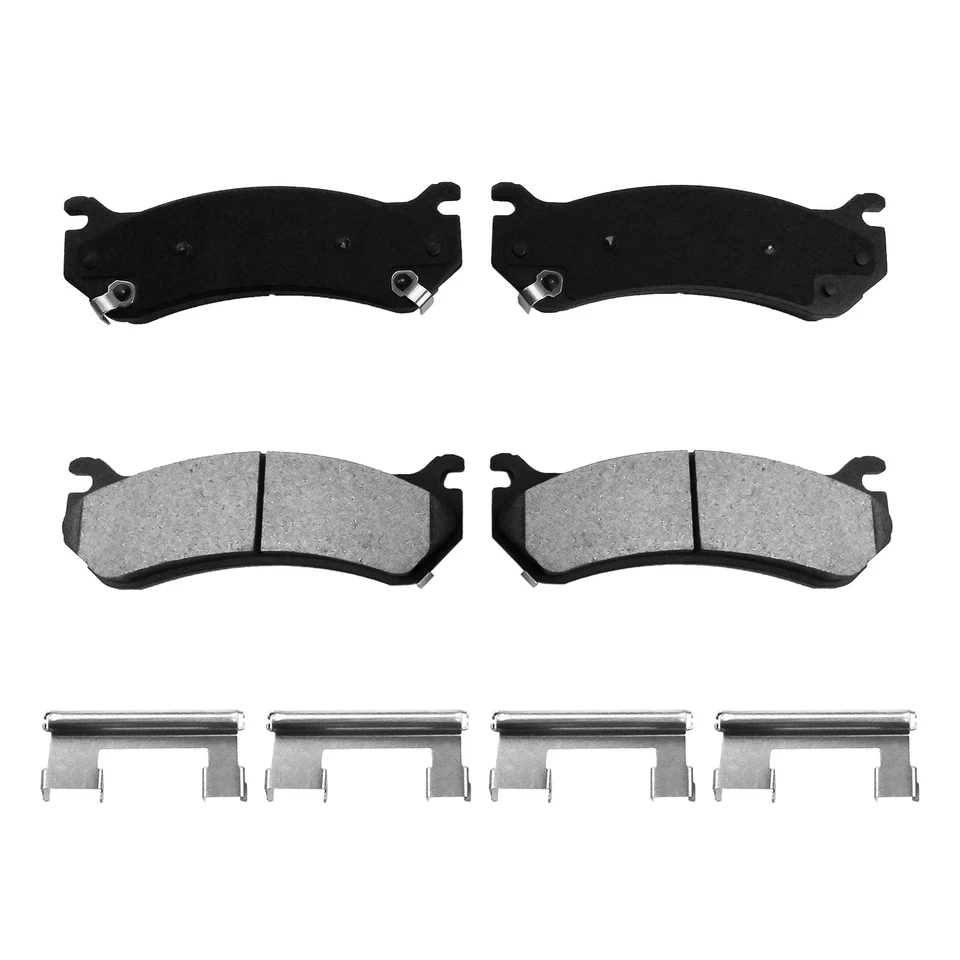 Front Rear Drilled Rotors Brake Pads for Chevy Silverado Sierra 1500 GMC Yukon - Image 4 of 4