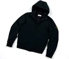 Men's STONE ISLAND Black Full Zip Softshell Hooded Jacket Fit Size XS 164cm