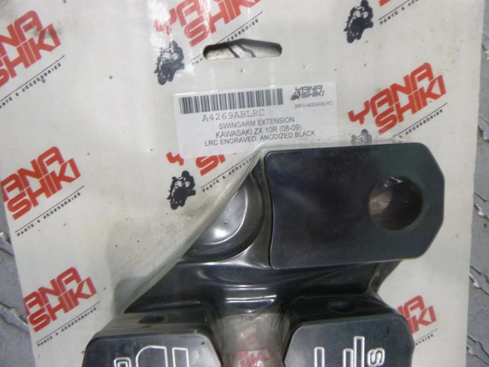 Swingarm Extension 08 - 09 Kawasaki Ninja ZX 10R Anodized Black LRC A4269ABLRC - Image 2 of 2