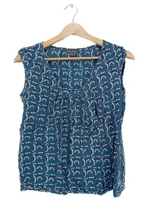 EMILY AND FIN Camisole Damen Top Gr. DE 38 blau-weiß Casual-Look