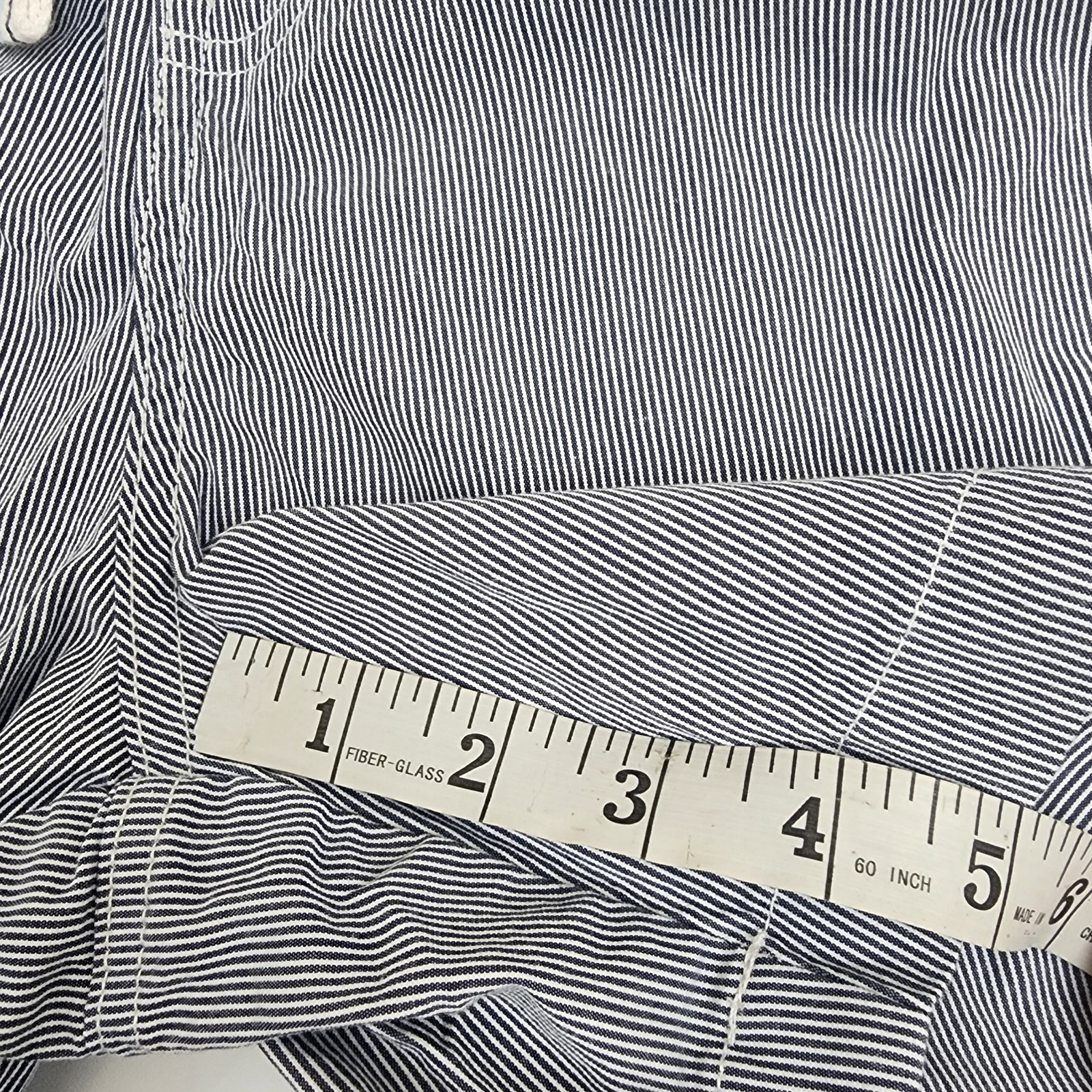 Tommy Hilfiger Sz 10 Blue And White Striped Shorts W/Belt Strechy Waist thumbnail 6