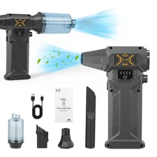 Compressed Air Duster 8000mAh Powerful 280000 RPM Air Pump LED for Inflatables