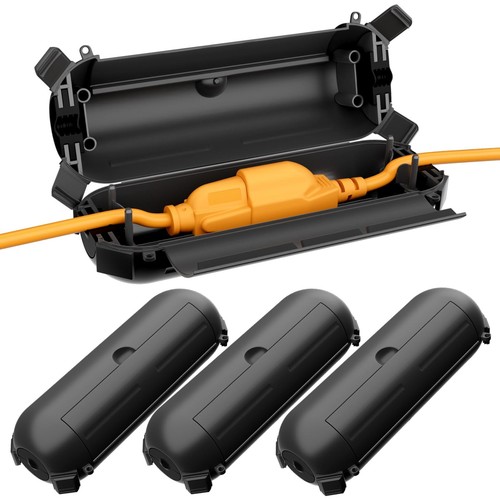 4 Pack Mini IP44 Waterproof Outdoor Connection Box with Lockable Latches and ...