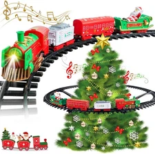 Hanging Christmas Train Set - VATOS 2 in 1 Toy with Light... 