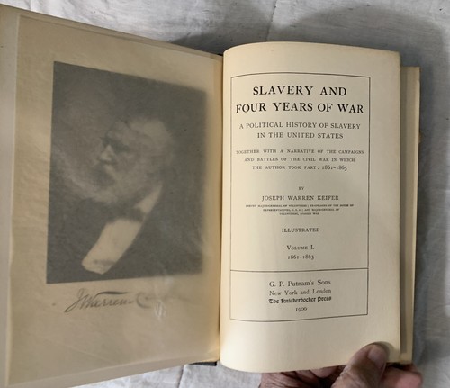First Edition 1900 Slavery And Four Years Of War: Volume 1 Keifer - Picture 4 of 12