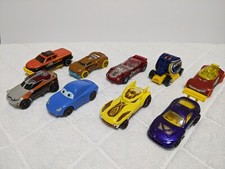 Lot of 9 - Mattel Hot Wheels Diecast Vehicle Car Purple Red  Disney Pixar Loose