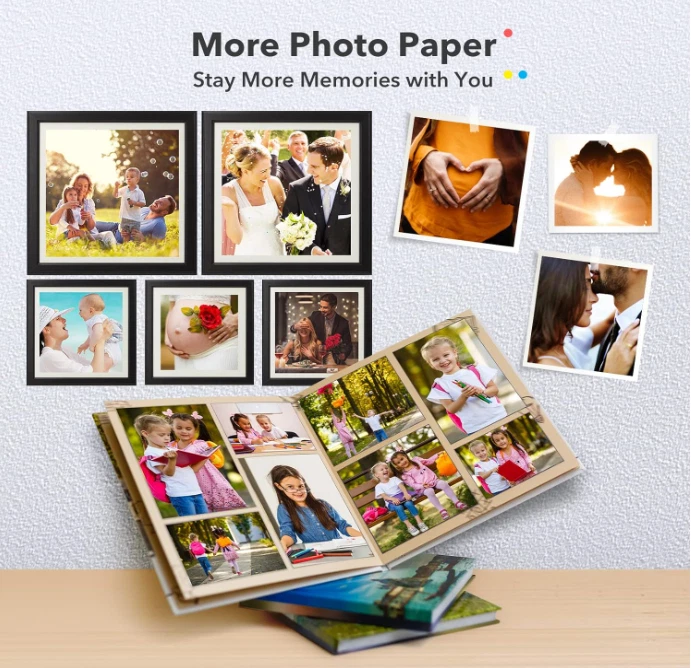Photo Printer Paper & Ink Cartridge Bundle (80 sheets + 2 Ink Cartridge) 4x6 Photo Printer Paper & Ink Cartridge Bundle (80 sheets + 2 Ink Cartridge) 4x6