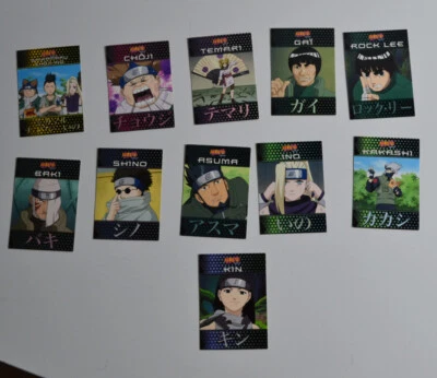 Lot de 11 cartes Naruto Panini, bon état - Photo 1/4