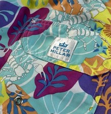 Peter Millar Seaside Floral Swim Trunks Shorts Mens Medium M Scorpions