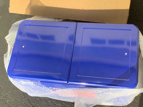 NEW Metal Cooler Portable Wheels Ice Beer Beverage Chest Skyy Vodka RARE Blue - Picture 8 of 9
