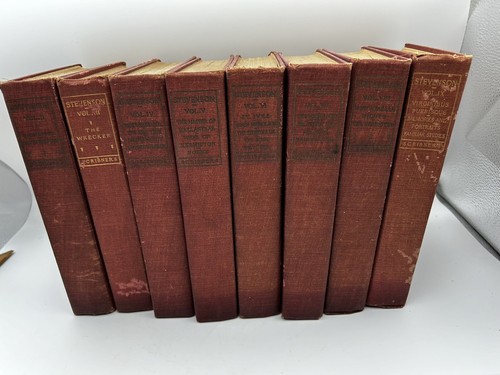(8)1920 Scribner’s: Robert Louis Stevenson Books Hardcover