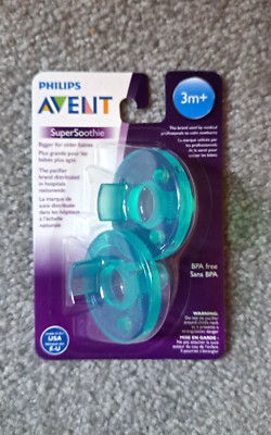 Philips AVENT Super Soothie Pacifier 3 months green pack of 2