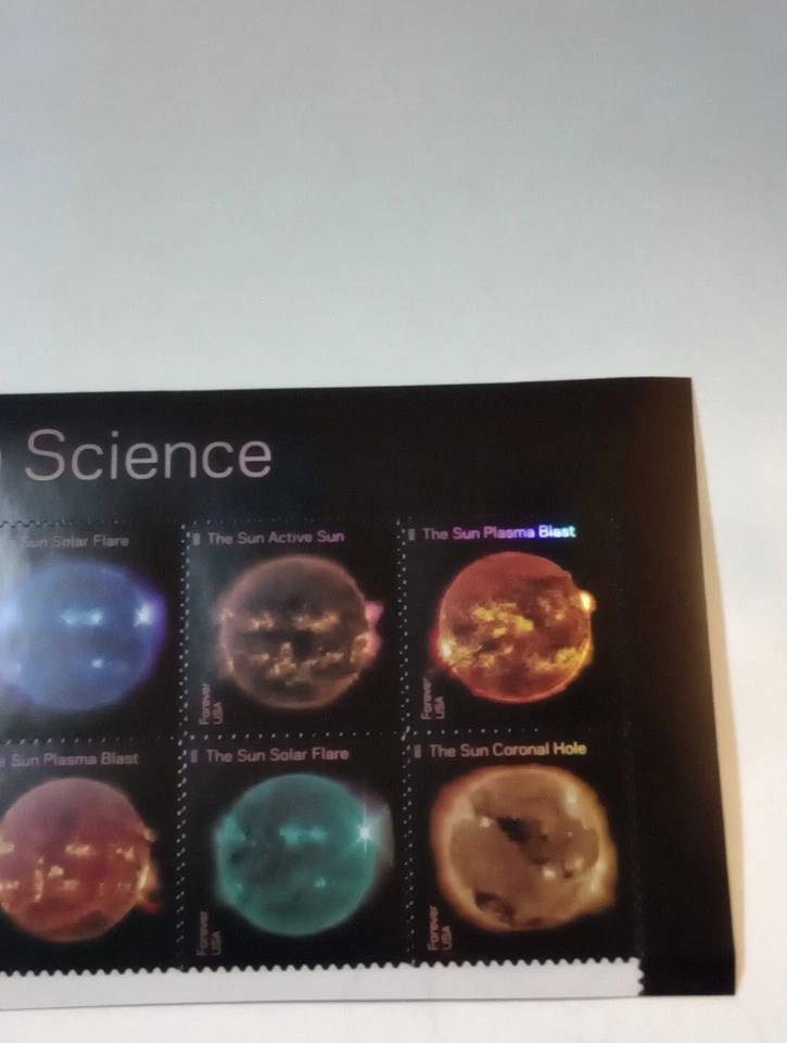 FOREVER MINT NH SELF ADHESIVE SUN SCIENCE 10 STAMP SET FV 7.80 - Image 4 of 4