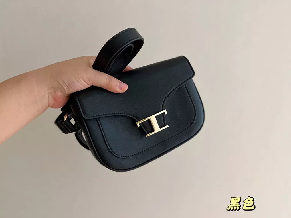 Tods Square Bag T Letter Button Chest Bag Waist Bag Shoulder