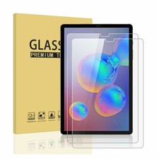 2 Pack 9H Premium Tempered Glass Screen Protector for Galaxy Tab S6 10.5" Inch