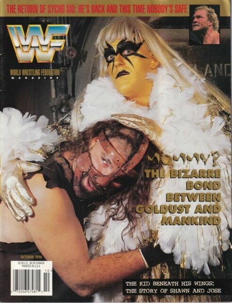 WWF Magazine October 1996 Goldust Mankind for sale online | eBay