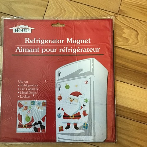 Christmas House Refrigerator Decor Magnet Christmas Santa Set New Holiday