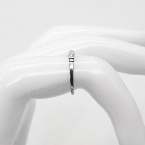 Vintage 1930s Signed TRAUB Orange Blossom .25ct VS G Diamond 18k White Gold Ring - Picture 3 of 8