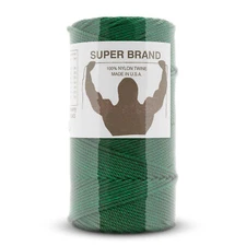 Bonded Green Nylon Twine, Twisted. Size #18, 1 lb 1-pack