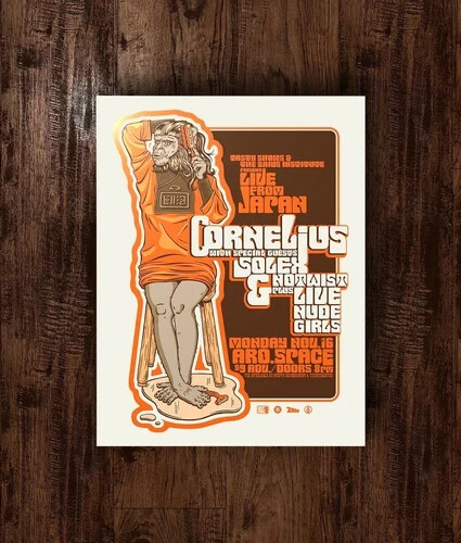 Cornelius Original Seattle Aro Space November 16th Official Ltd Concert Poster - Picture 1 of 1