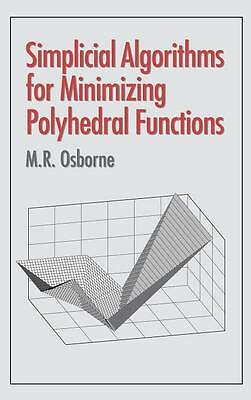 Simplicial Algorithms for Minimizing Polyhedral Functions Osborne Hardback
