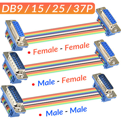 DB9/15/25/37P Male to Female Extension-Connection Cable COM DIDC DR9/15/25/37P