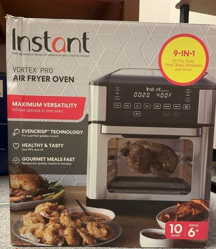 Instant Pot Vortex Pro 10qt Air Fryer - Stainless Steel for sale online