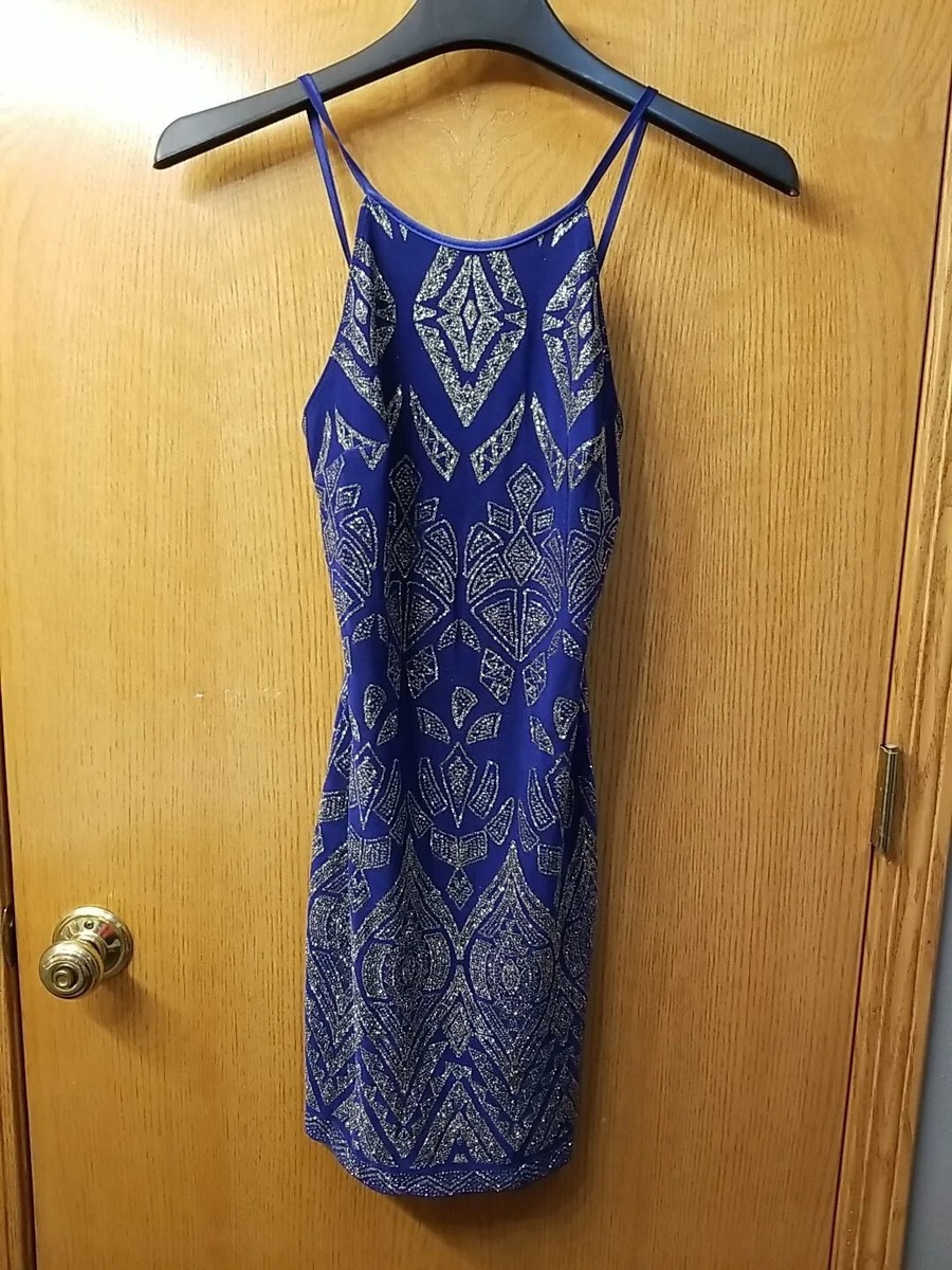 Jump Apparel By West Dive Chain Made In The USA Dress Size 3/4 Blue And Gold  | eBay