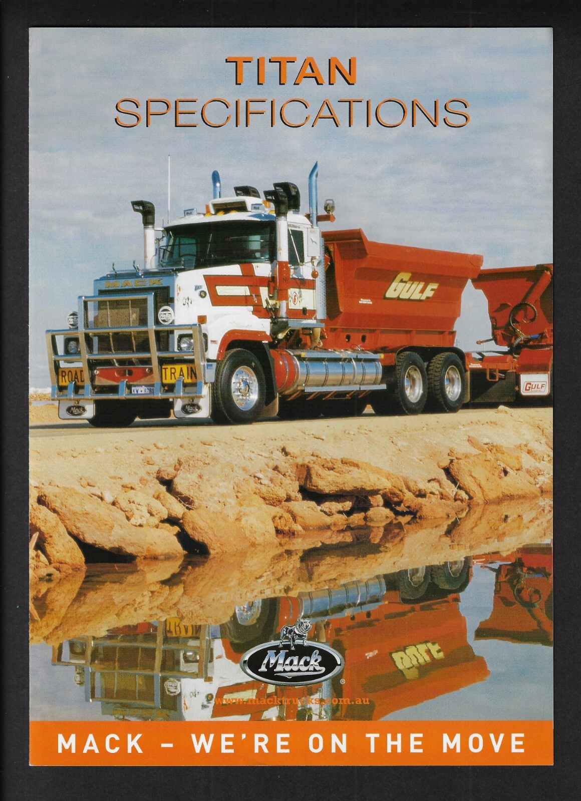 MACK TITAN TRUCKS 4 PAGE SPECIFICATIONS BROCHURE MARCH 2003