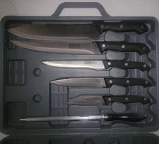 8 PC FRÜGL CUTLERY SET - German Style Kitchen Knives with Carrying Case